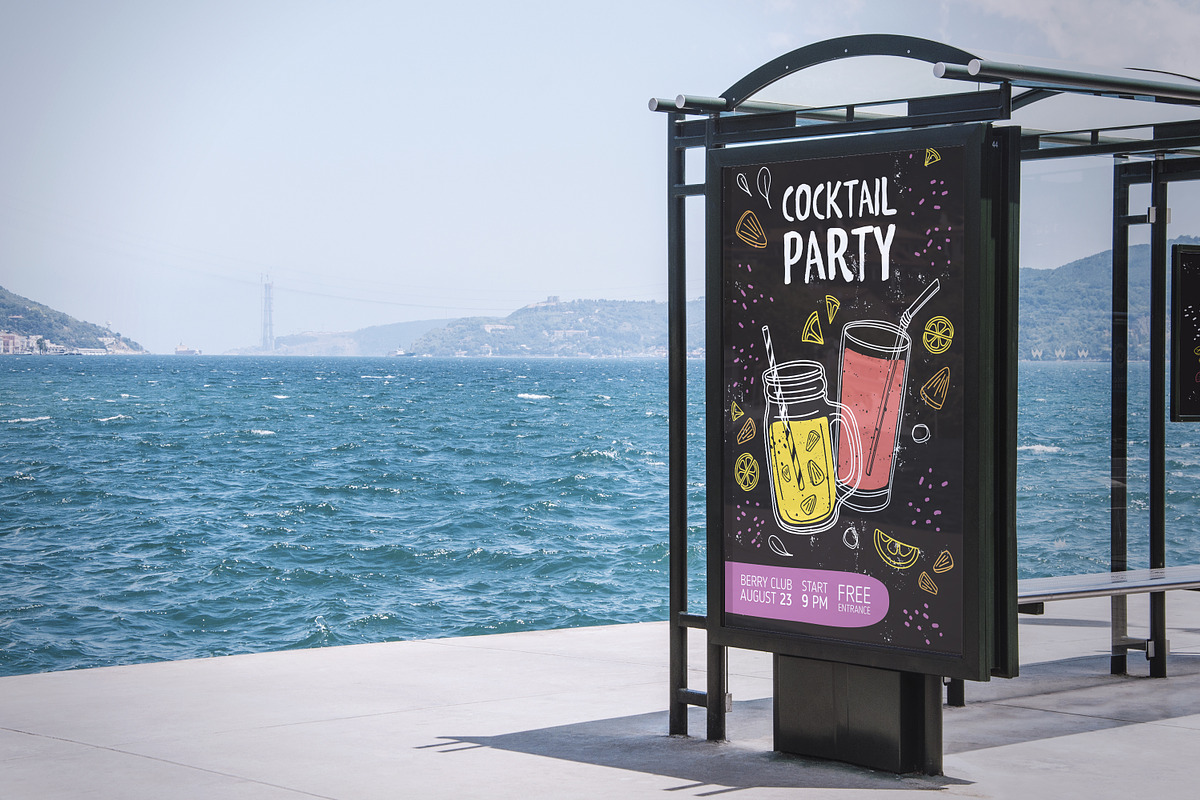 Smoothie drinks set + backgrounds, a Food Illustration by Good Studio (Photo 24 of 25)