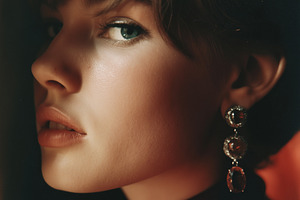 60s Style Red Drop Earrings Fashion, a Beauty & Fashion Photo by k.tay