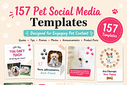 Pet Social Media Canva Templates, a Social Media Template by Local Marketing Templates (Thumbnail 1 of 8)