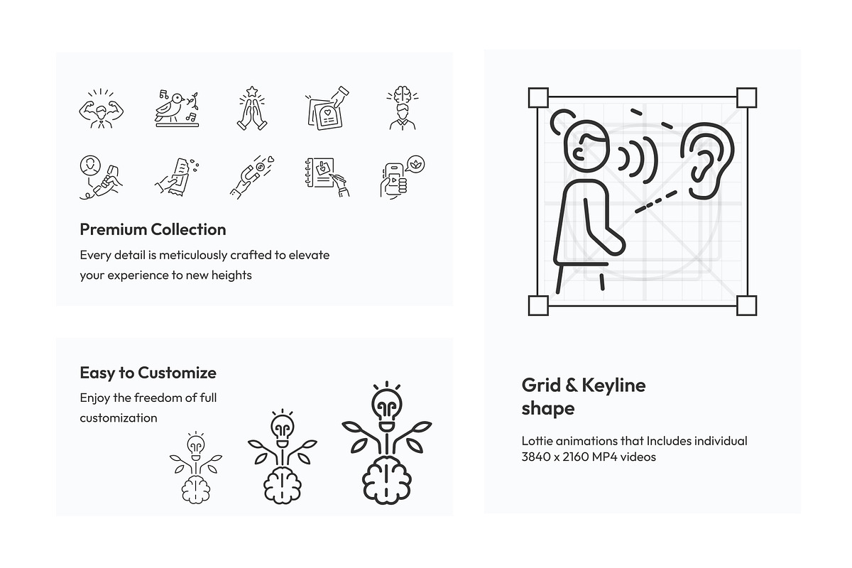 Animated Coping Skills Icons, an Outline Icon by Prosymbols (Photo 3 of 4)