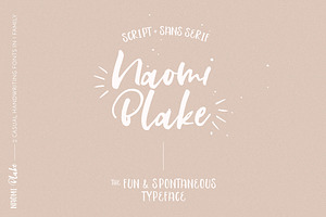 Naomi Blake, a Script Font by BlueRobinDesignShop