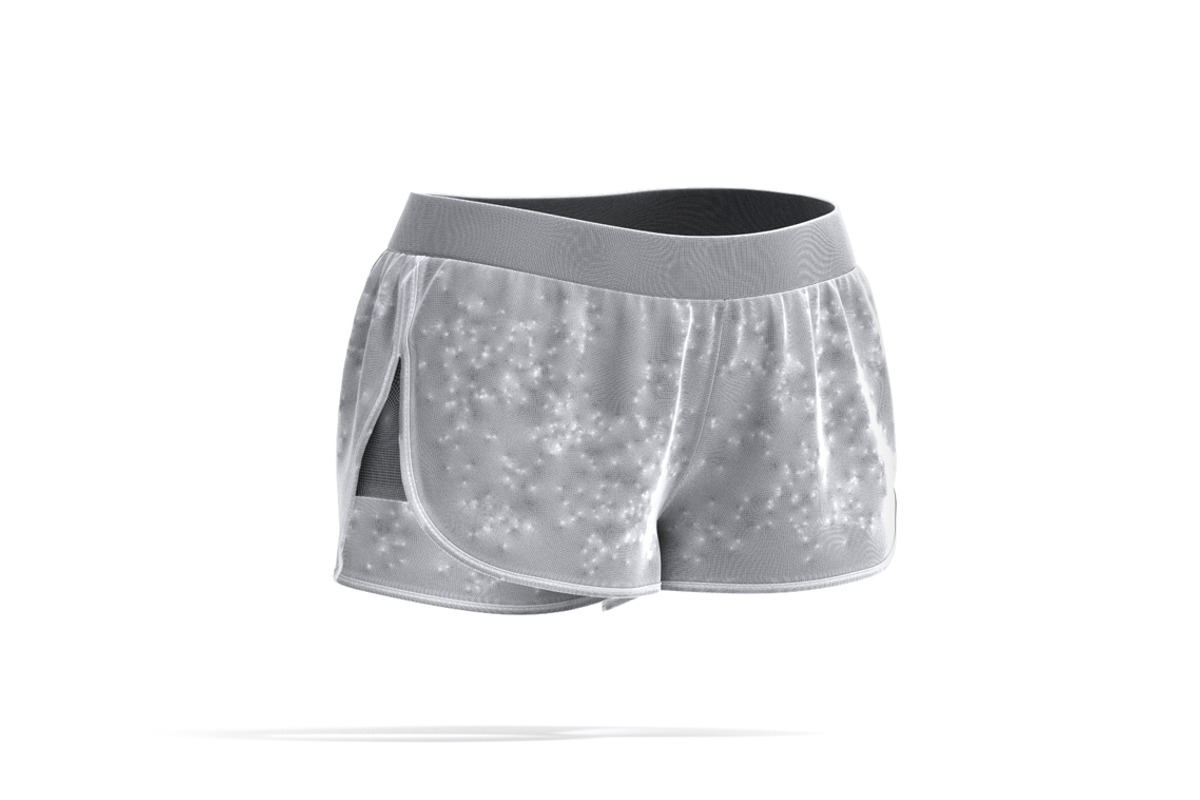 Blue Women Sport Shorts 3D Model, an Object 3D Model by rebrandy (Photo 9 of 9)