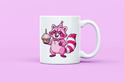 Funny Raccoon Clipart, an Animal Illustration by Forhadx5 (Thumbnail 7 of 8)
