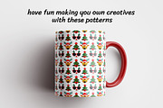 Merry Christmas Seamless Patterns, a Seasonal Illustration by InkyQueenArt (Thumbnail 3 of 5)