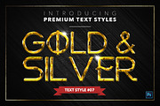 Gold & Silver #5 - 15 Text Styles, a Layer Style Add-On by Jonas Stensgaard (Thumbnail 8 of 18)