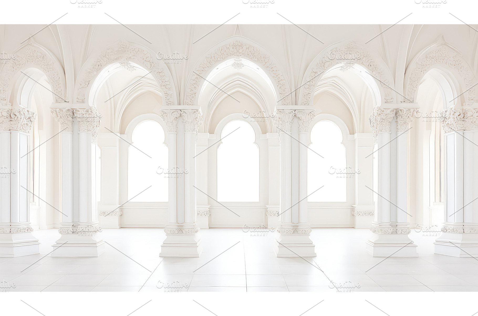 minimal architecture white, an Abstract Photo by pikepicture