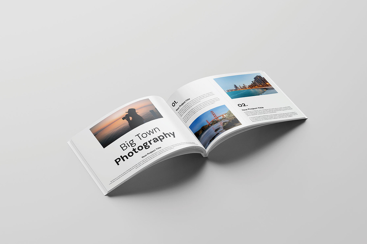 Photo Album Book Template Landscape, a Magazine Template by Cleffon_Graphic_Studio (Photo 6 of 9)