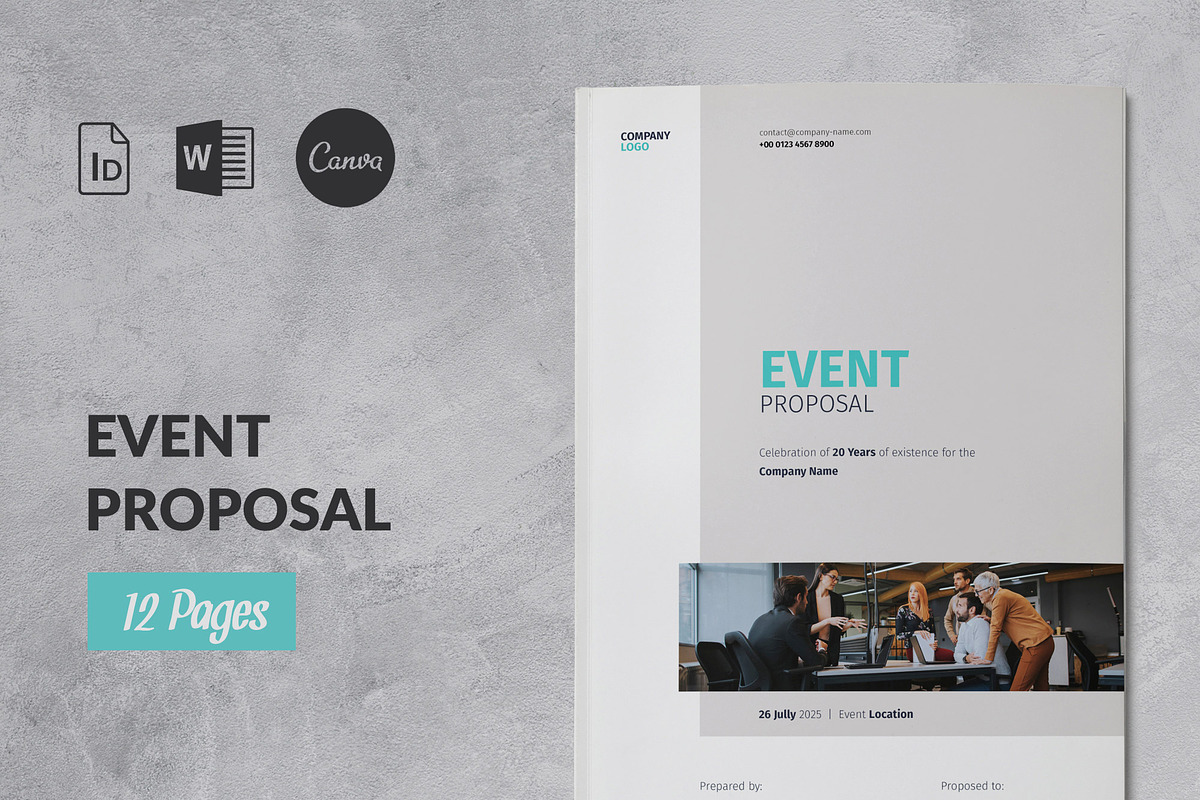 Event Planner Proposal, a Brochure Template by Sabin (Photo 1 of 5)
