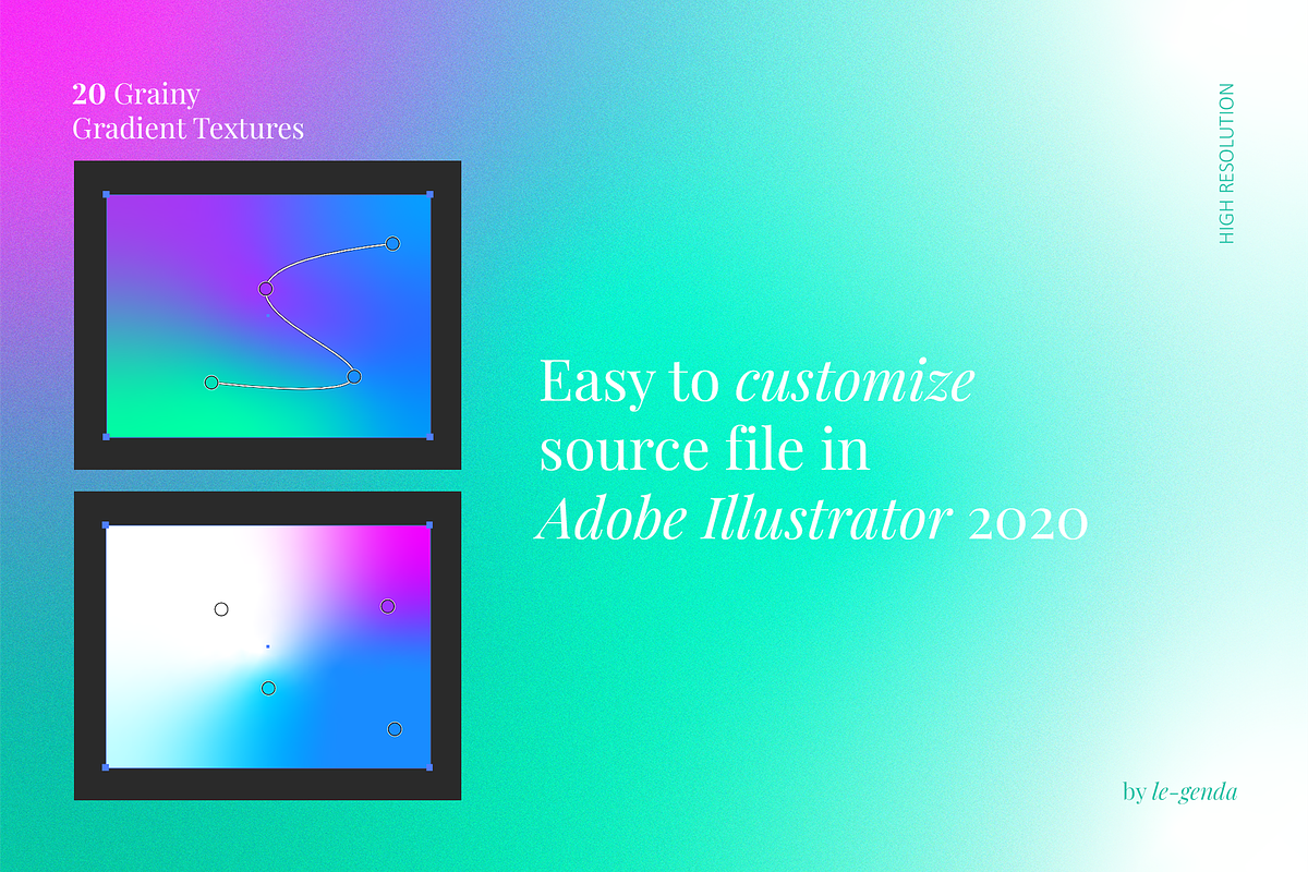 20 Ionic Gradients Set. Vol 4, a Texture Graphic by le-genda (Photo 3 of 11)