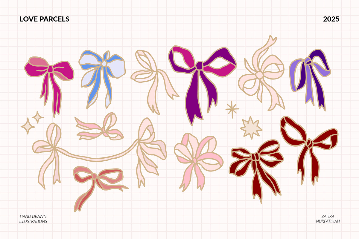 LOVE PARCELS Romantic Illustrations, an Object Graphic by Artflorara (Photo 3 of 13)