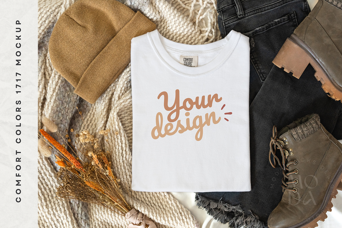 Fall Comfort Colors Mockup Bundle, a Shirt Mockup by Moda Mocks (Photo 3 of 5)