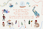 Hand Drawn Christmas Watercolor Art, an Object Graphic by Laras Wonderland (Thumbnail 2 of 11)