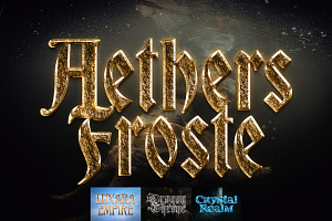 Fantasy Game Text Effects, a Layer Style Add-On by Matsero
