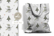 cute snowman and snowflake pattern, a Pattern Graphic by lindoet23 (Thumbnail 3 of 3)