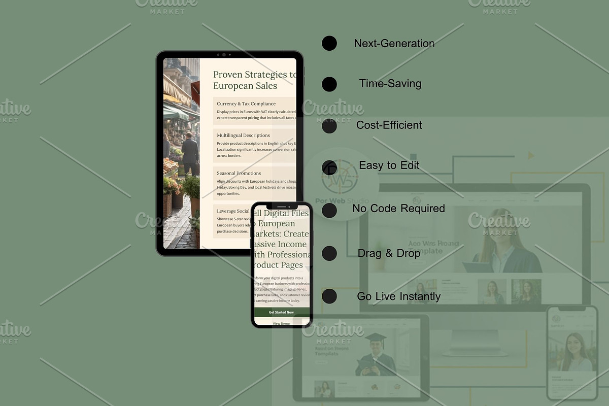 Custom website Design in 24 Hr., a Landing Page Template by Opor (Photo 2 of 7)