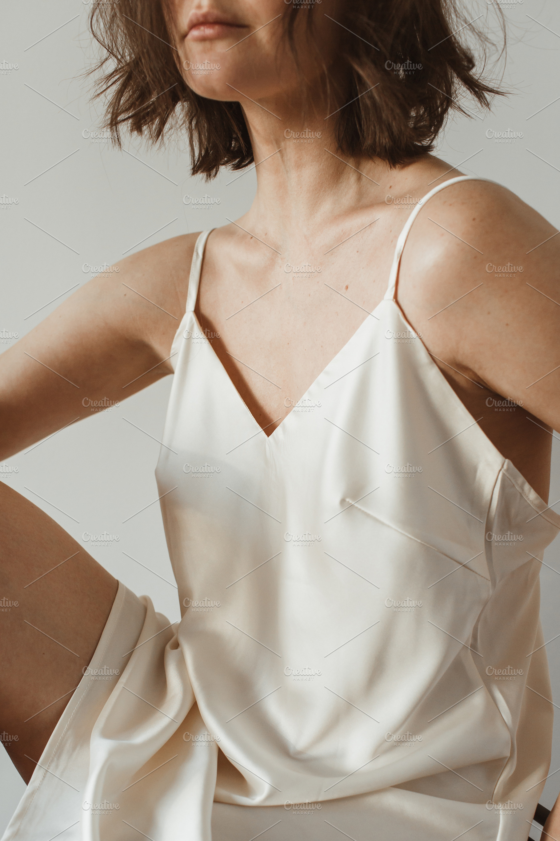 Woman in silk nightie, a Person Photo by Floral Deco