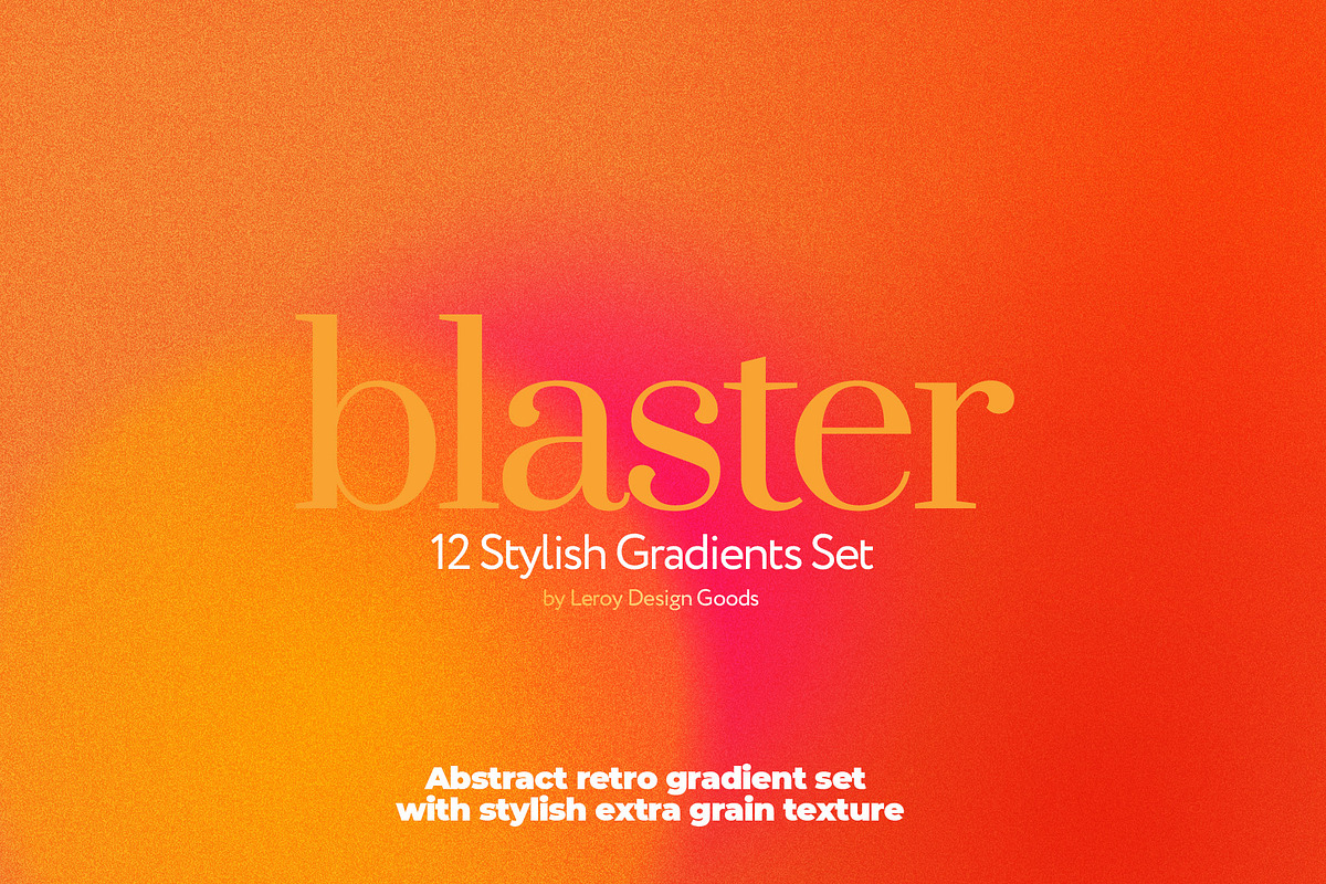 BLASTER Retro Gradient Textures, a Texture Graphic by LEROY Design (Photo 3 of 11)