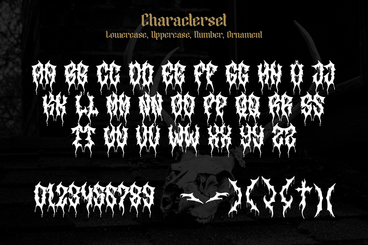 Rusuck - Death Metal Font