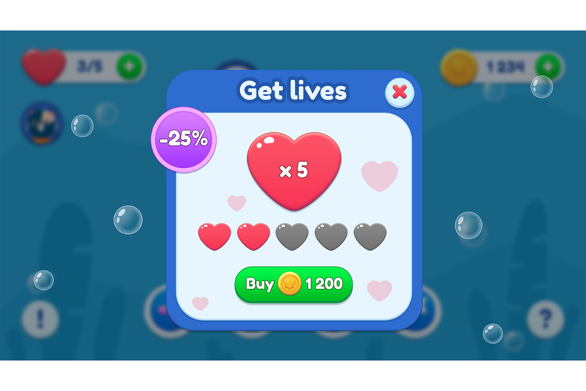 Casual GUI Mobile game UI pack, an Icon by KartInnka (Photo 16 of 24)