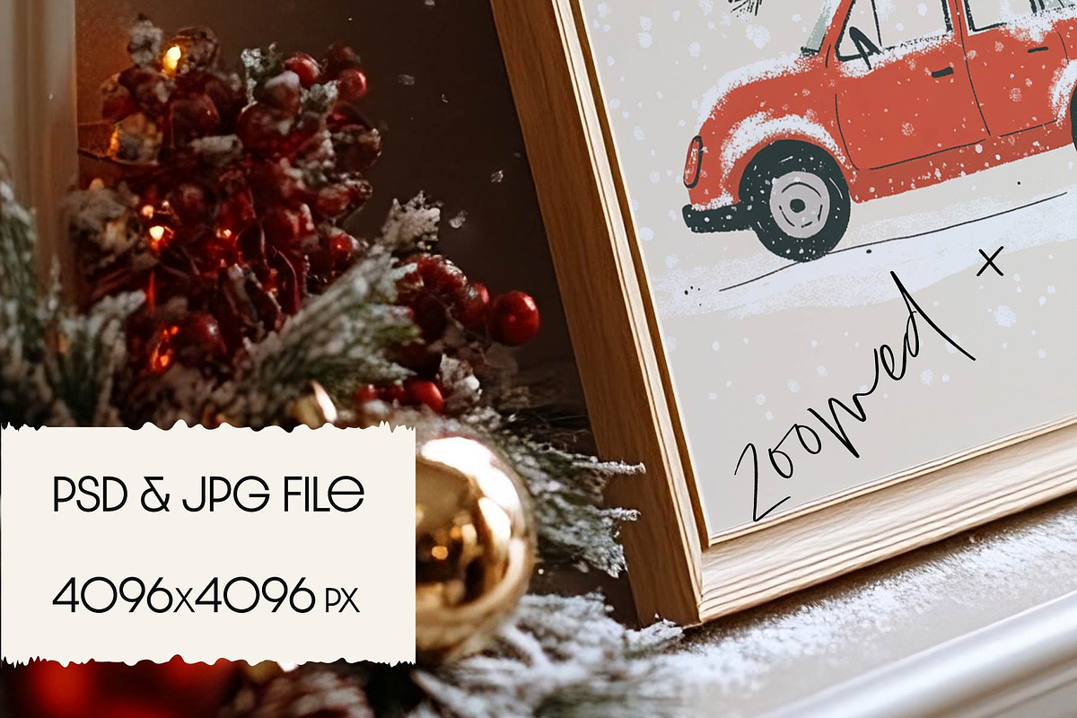 NEW YEAR Scene Frame Mockup, a Household Mockup by MOAROShop (Photo 4 of 6)
