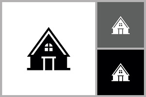 Simple House Silhouette Icon, a Branding & Logo Template by quadrazo