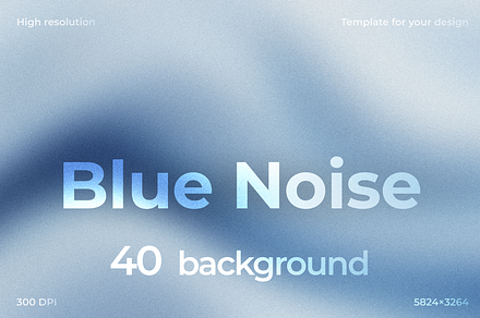 Blue Noise - Background Set, a Background Graphic by Digital Blood
