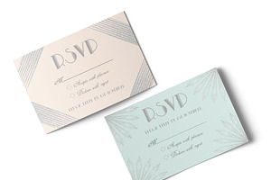 Art Deco Wedding Invitation II