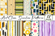 Art Class. Seamless Patterns, an Illustration by Libby Wishes (Thumbnail 1 of 6)