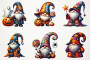 Patchwork Halloween Gnome Clipart, an Illustration by RobertsArt (Thumbnail 5 of 7)
