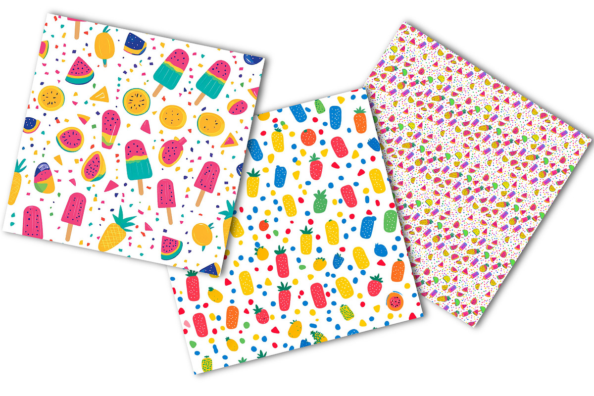 Summer Tropical Fruits Pattern, a Pattern Graphic by OK Design (Photo 5 of 5)
