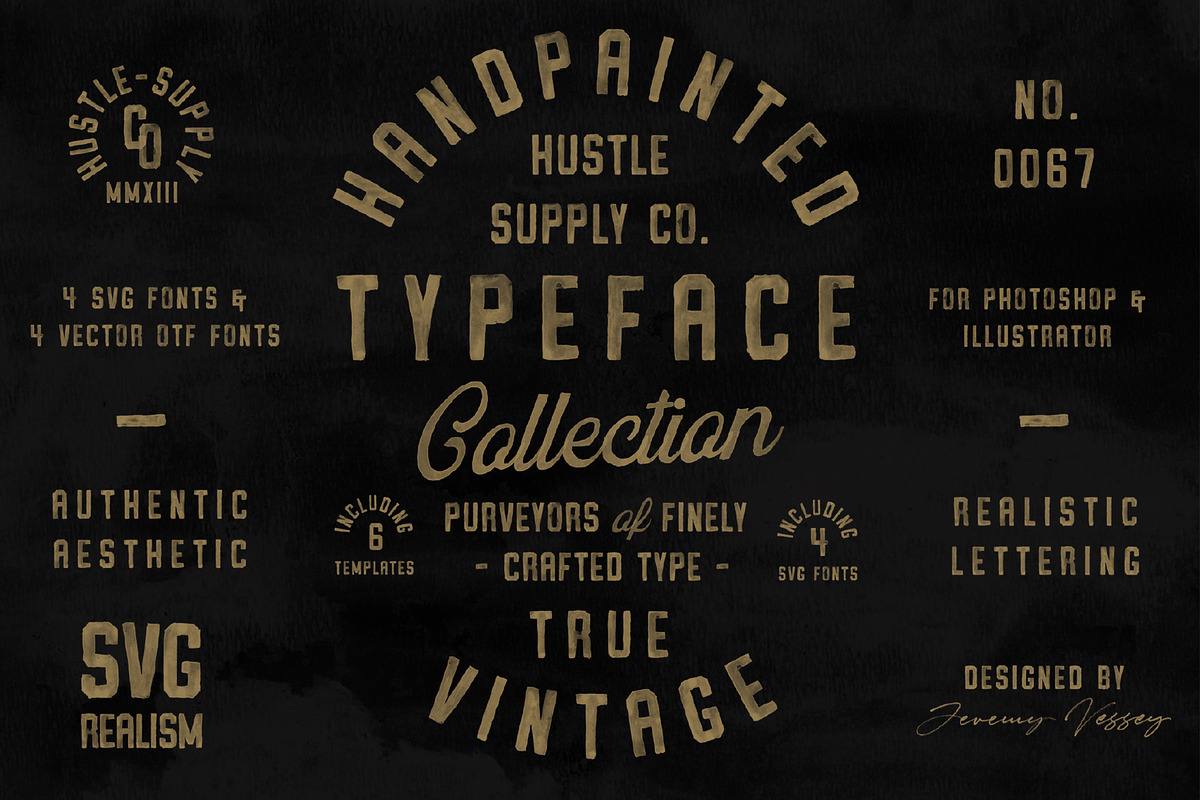 Vintage SVG Bundle & Templates