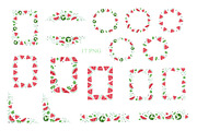 Watercolor Watermelon Frames PNG, a Food Illustration by Alena Kurian (Thumbnail 2 of 3)