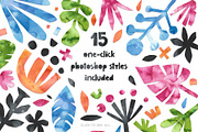 426 Cutout Floral Elements, a Decorative Illustration by Favete Art (Thumbnail 5 of 13)