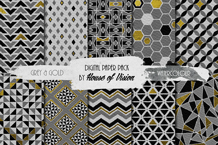 Grey Geometric Pack
