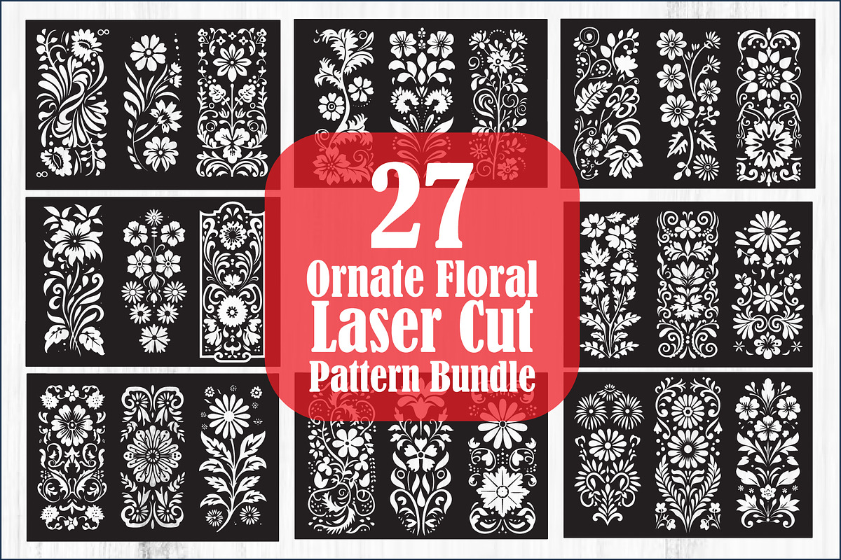 Ornate Floral Laser Cut Pattern Bun, an Object Graphic by balal (Photo 1 of 11)