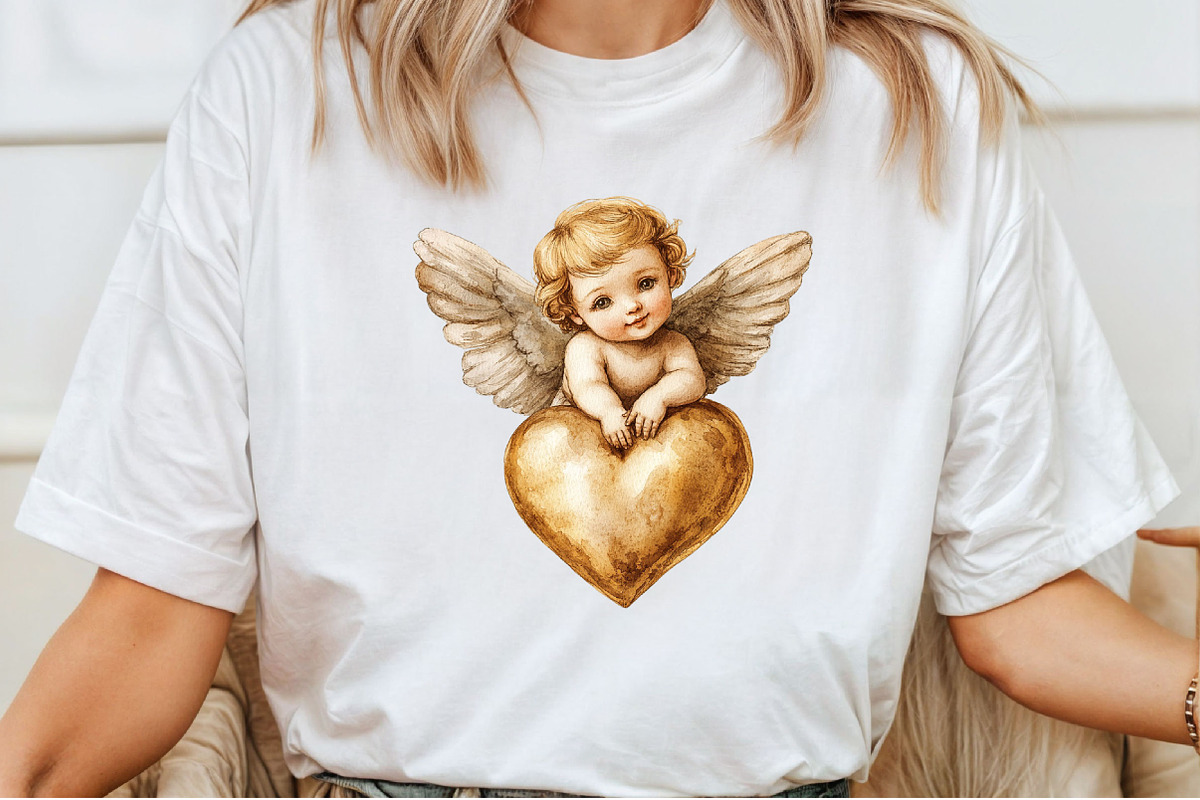 Vintage Cupid Clipart, an Illustration by Pixels.Craft (Photo 4 of 7)