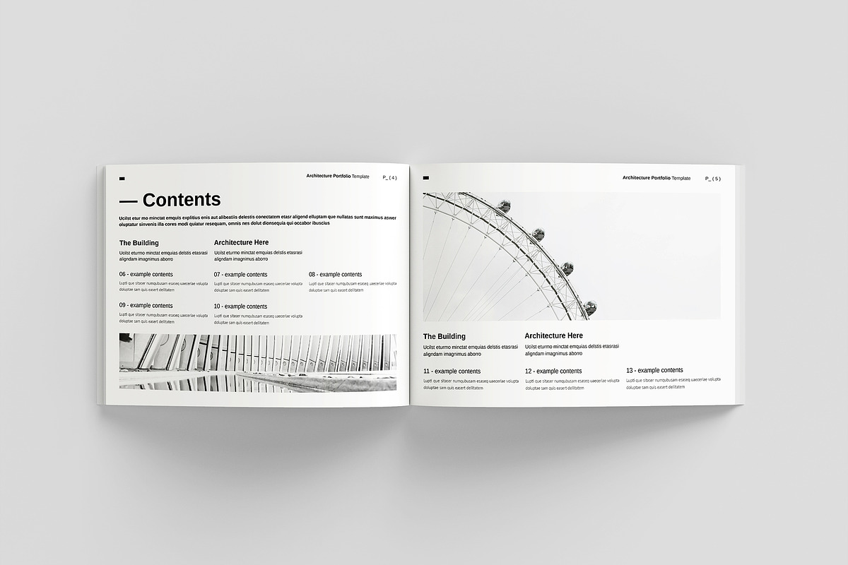 Architecture Portfolio Landscape, a Brochure Template by GoldenGrid Studio (Photo 2 of 10)