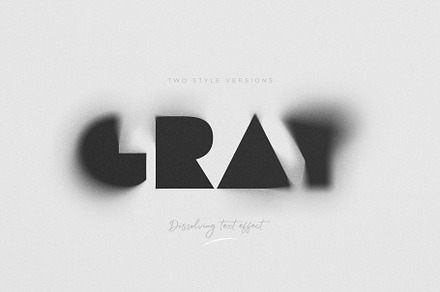 Dissolving Text Effect, a Layer Style Add-On by E-Type