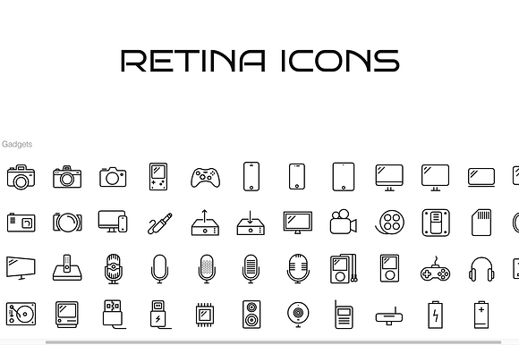 96 Gadget Icons