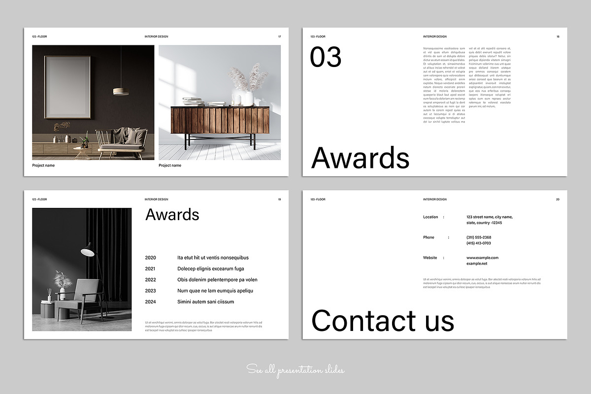 Interior Design Presentation Canva, a Presentation Template by ...
