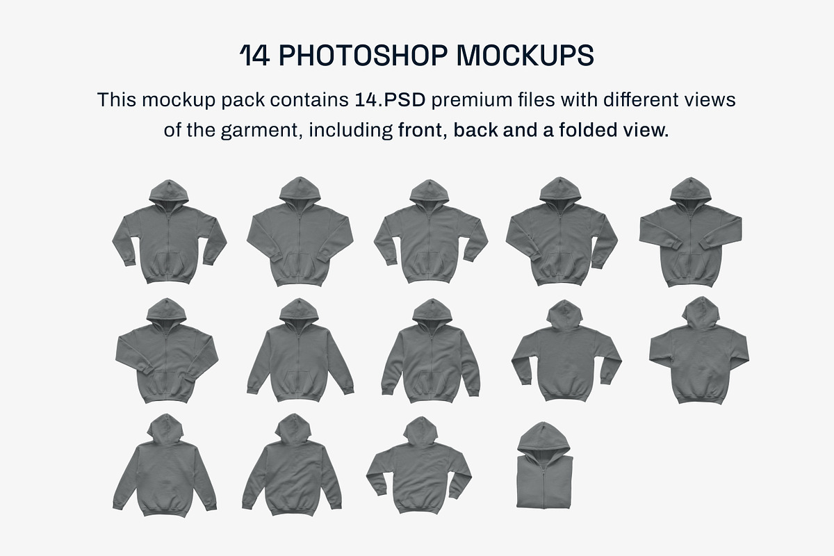 Gildan 18600B Youth Zip Hood Mockups, a Shirt Mockup by GraphicHero (Photo 2 of 9)