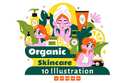 10 Organic Skin Care Illustration, a Person Illustration by denayunebgt (Thumbnail 1 of 4)