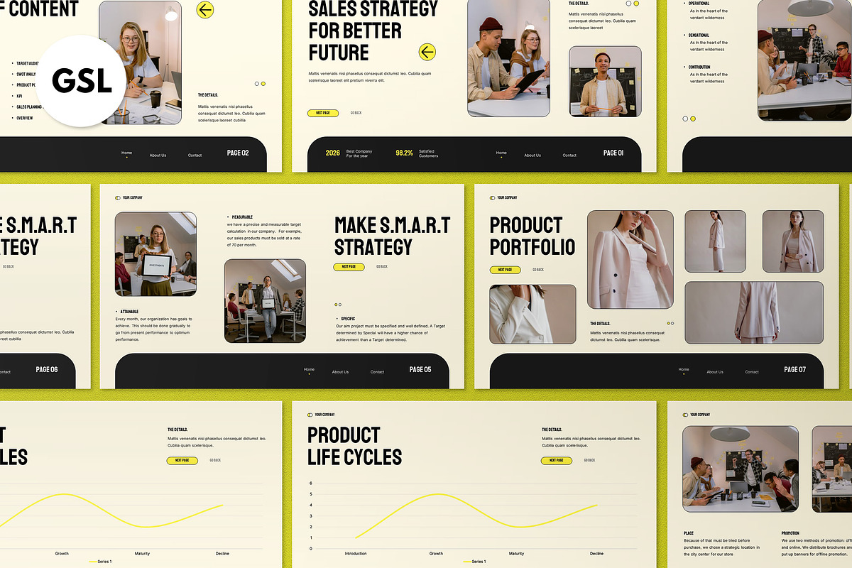 Sales Strategy Plan Google Slide, a Presentation Template by graphicook (Photo 2 of 8)