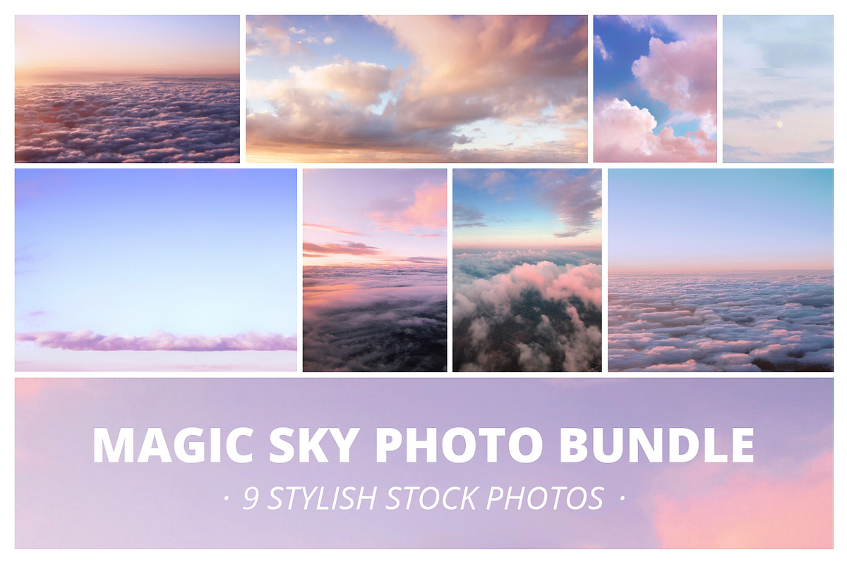 Sunset aesthetic sky cloud overlays preview 3