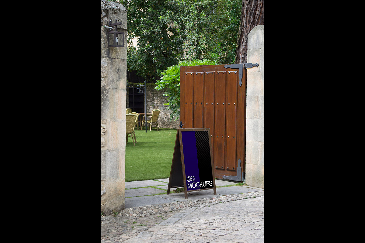 Entrance A-stand Mockups x2 P006, an Advertising Mockup by CC Mockups (Photo 2 of 6)
