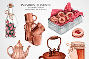 Tea Charm Watercolor collection, a Food Illustration by CrystalinaShop (Thumbnail 2 of 5)