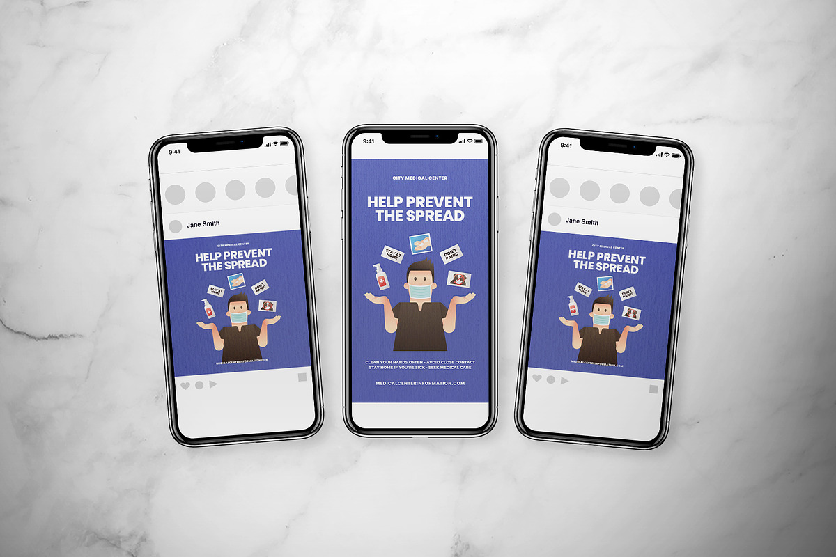 Prevent Corona Covid-19 Flyer Set, a Flyer Template by The Good Store (Photo 2 of 2)