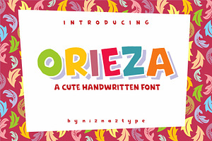 Orieza - Handwritten Font