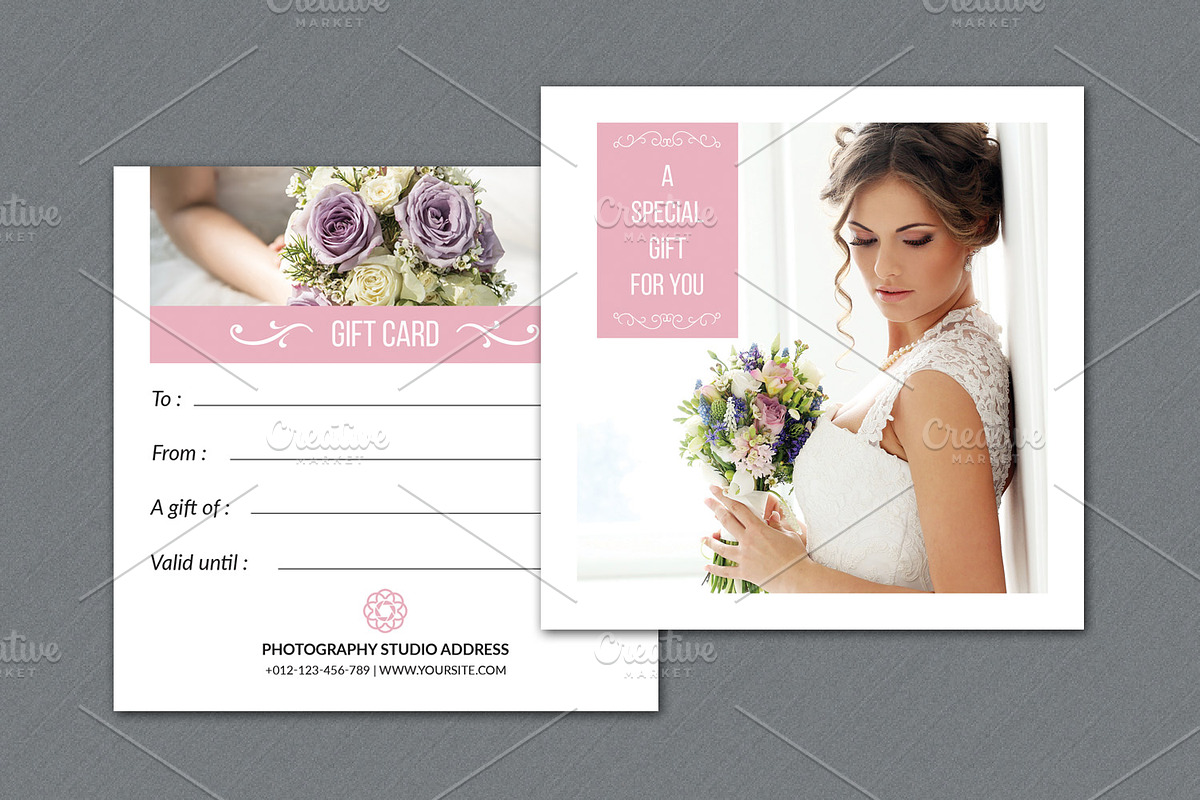 Photographer Gift Certificate-V11, a Card Template by Template Shop (Photo 1 of 3)