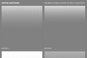 Clean Vector Halftones Collection